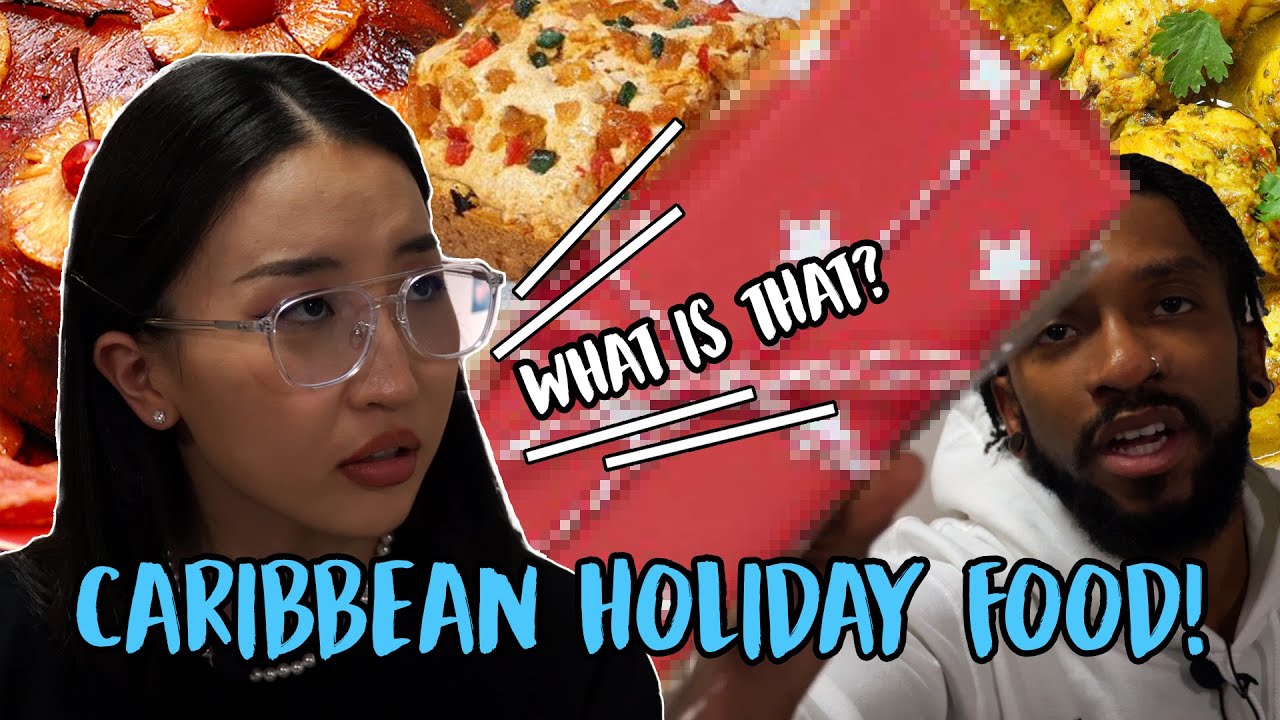 Asian GF tries Caribbean food! 🇹🇹 | Reaction Video! [International Couple] 🇰🇷🇲🇳🇺🇸