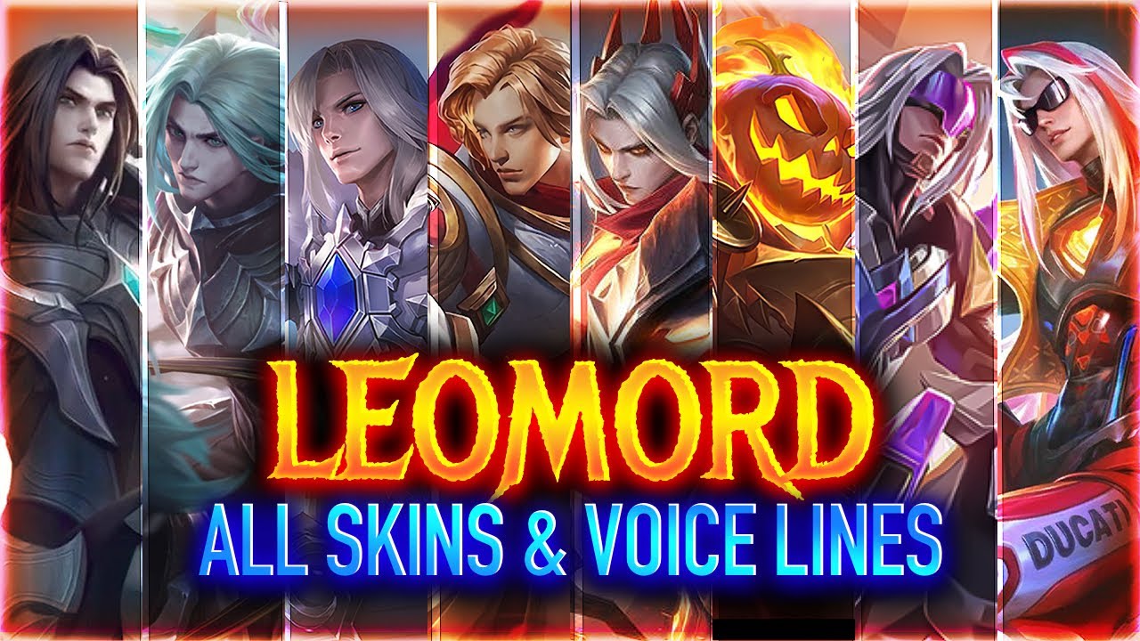 LEOMORD ALL SKINS + VOICE LINES 2024 | Mobile Legends