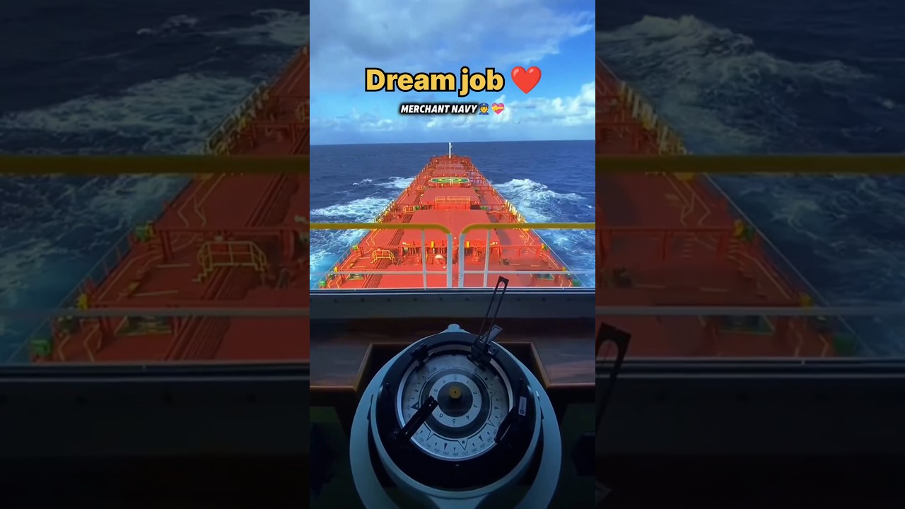 Dream job ❤️|merchant navy decoded|join merchant navy|ship life|navy status #sea #shortvideo