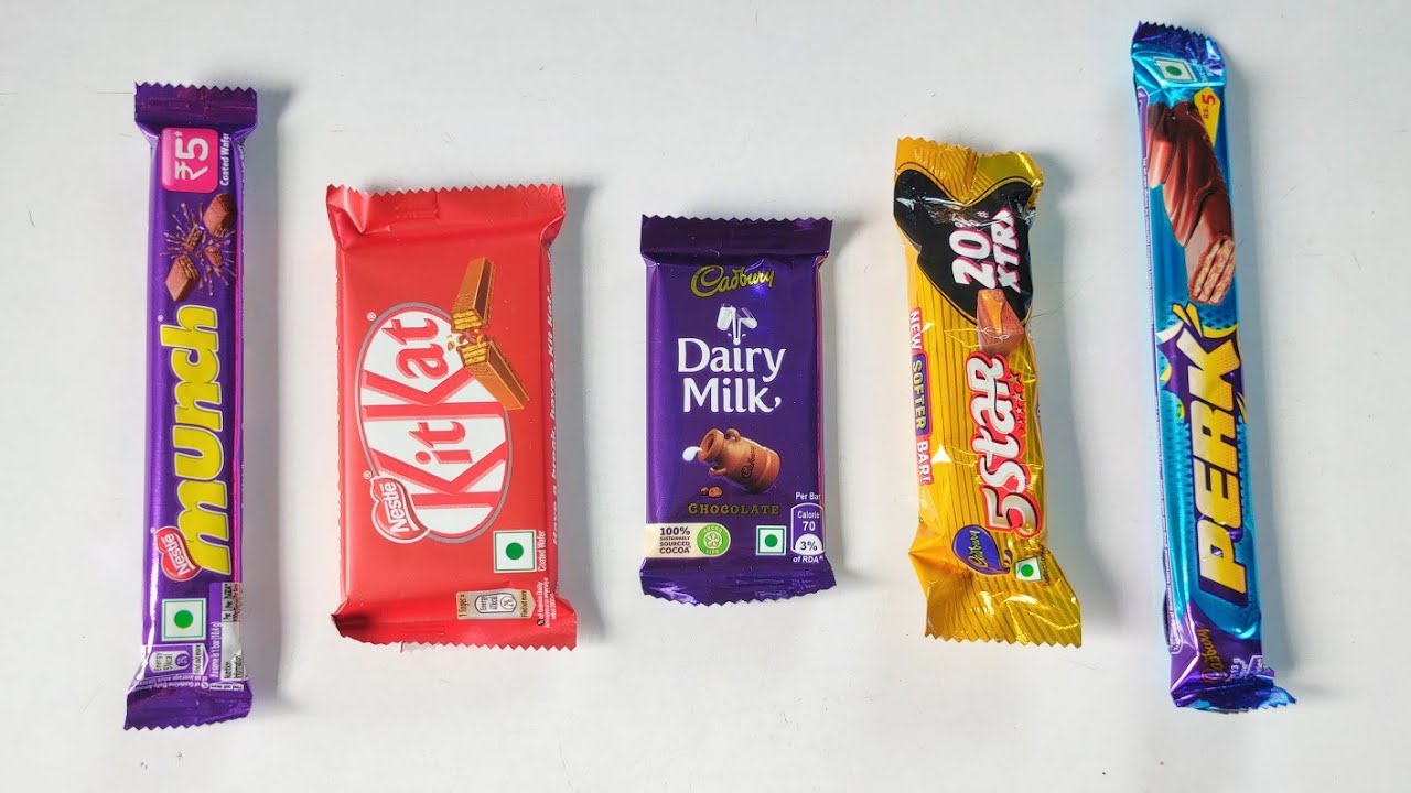 Munch vs Kitkat vs Dairymilk vs 5Star vs Perk
