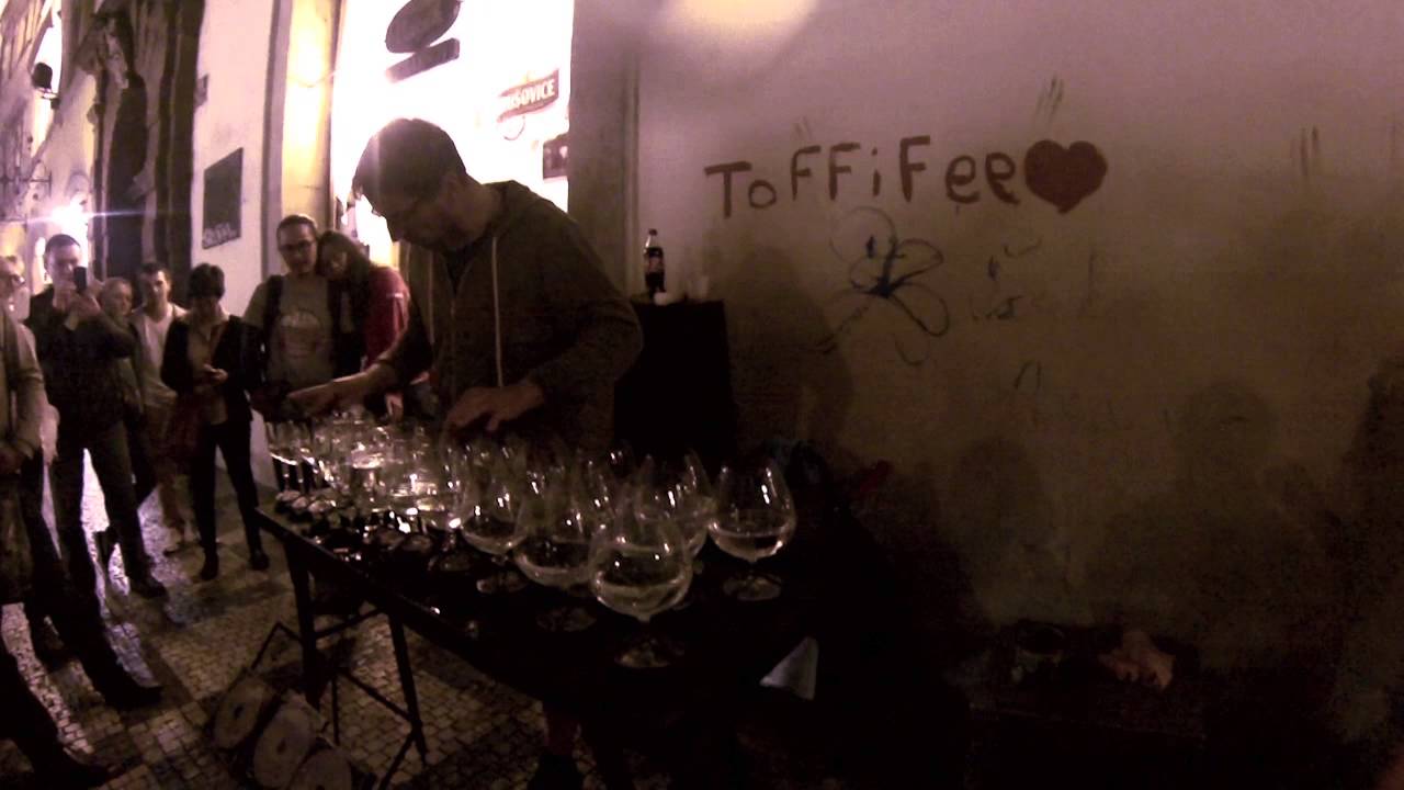 Glass Harpist Petr  Spatina in Prague
