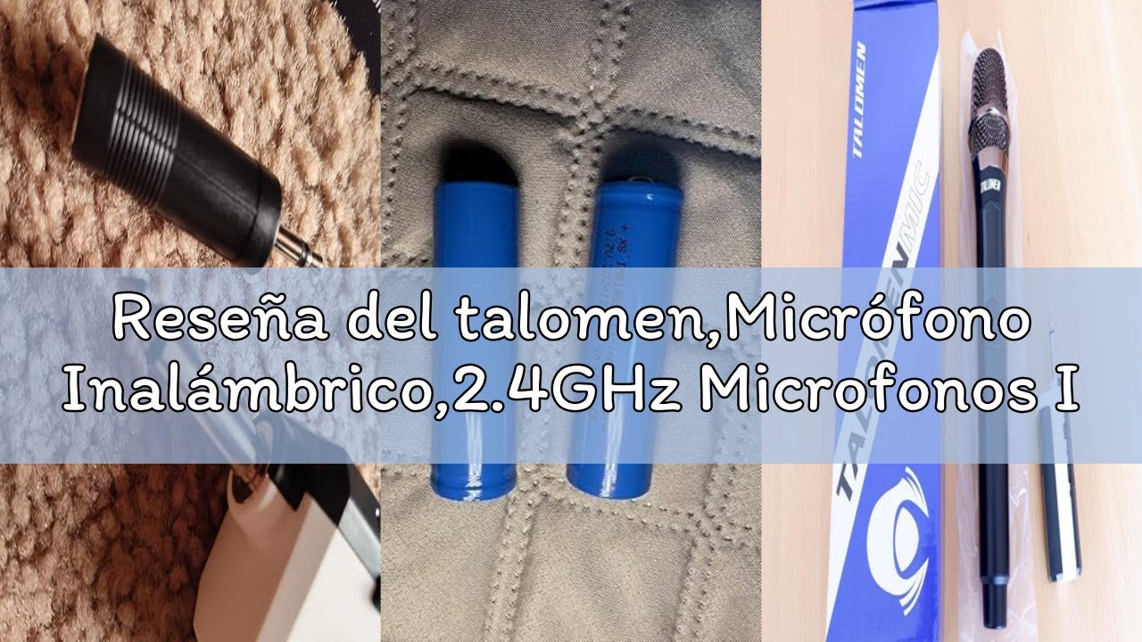 Reseña del talomen,Micrófono Inalámbrico,2.4GHz Microfonos Inalambricos Set con Receptor,Microfono I