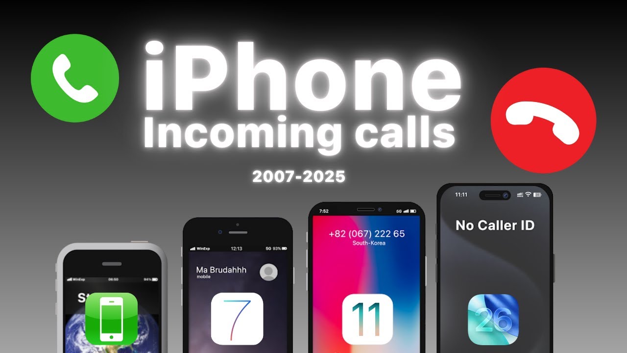 📞✅❌Входящие звонки Apple за годы (2007-2025) 📞✅❌