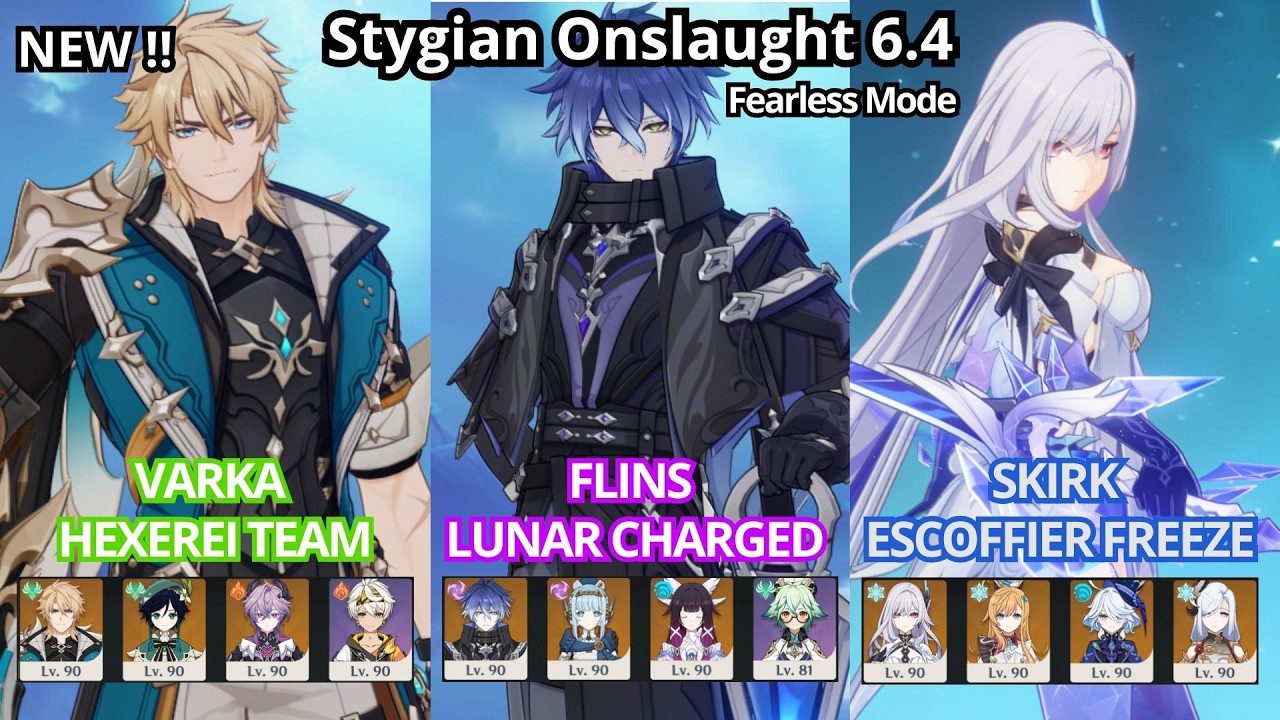 NEW !! C0 Varka x C0 Flins x C0 Skirk - Stygian Onslaught - Genshin Impact 6.4