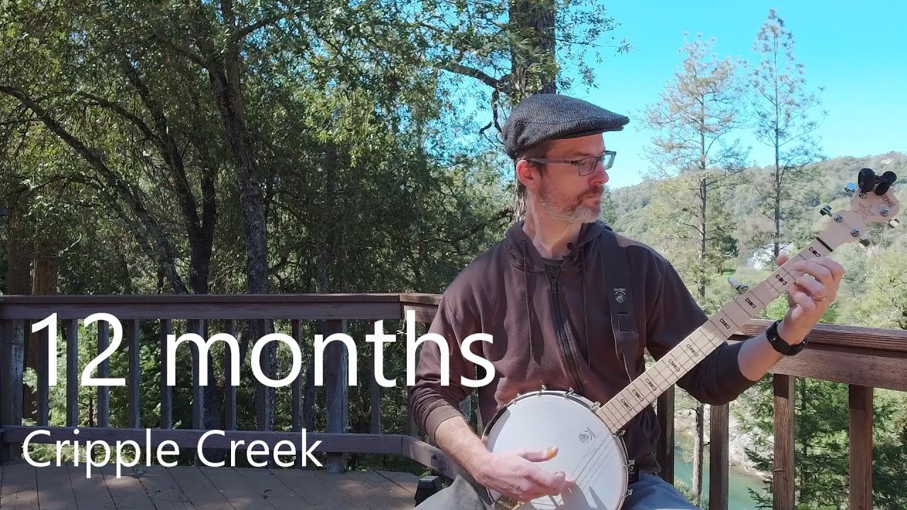 Adult Beginner Banjo Student 1 Year Progress - Cripple Creek