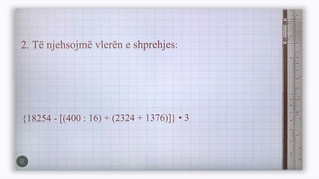 5 02 124 - Java 25 - Matematikë - radha e veprimeve