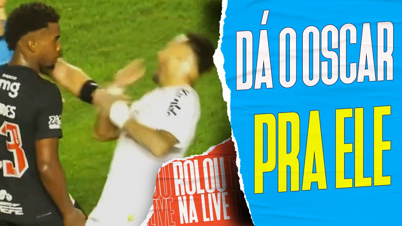 NEYMAR ATUA MAL MAIS UMA VEZ E FINGE QUE LEVOU CABEÇADA DE JOGADOR DO VASCO | Galãs Feios