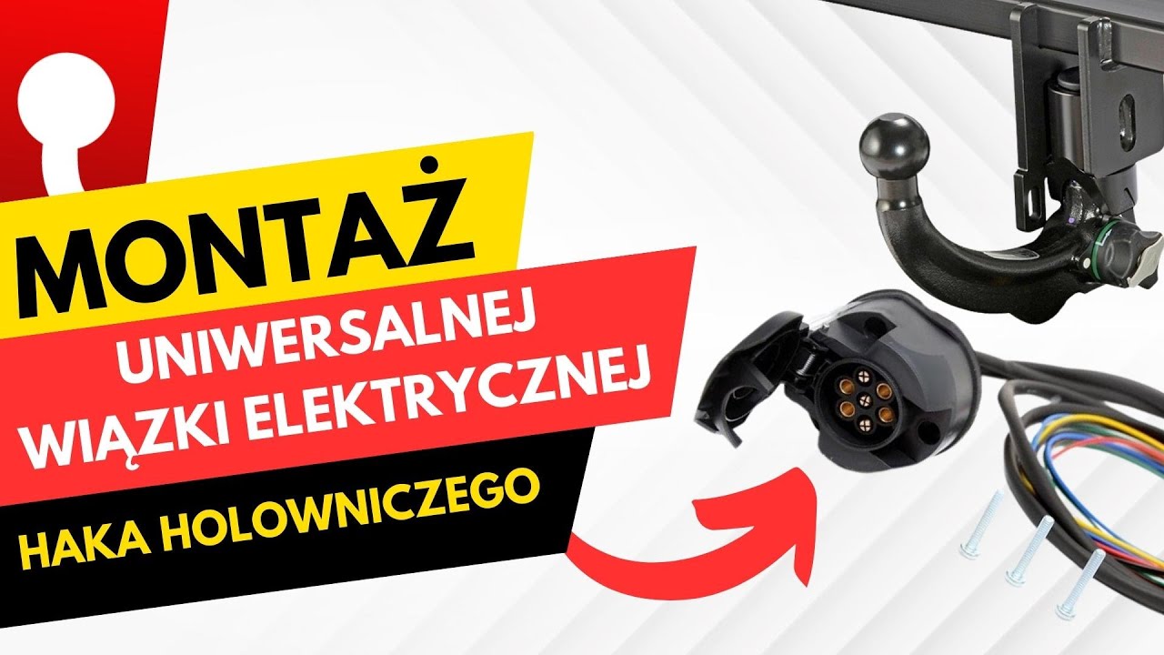 Montaż uniwersalnej wiązki elektrycznej haka holowniczego z modułem | Dobrehaki.pl