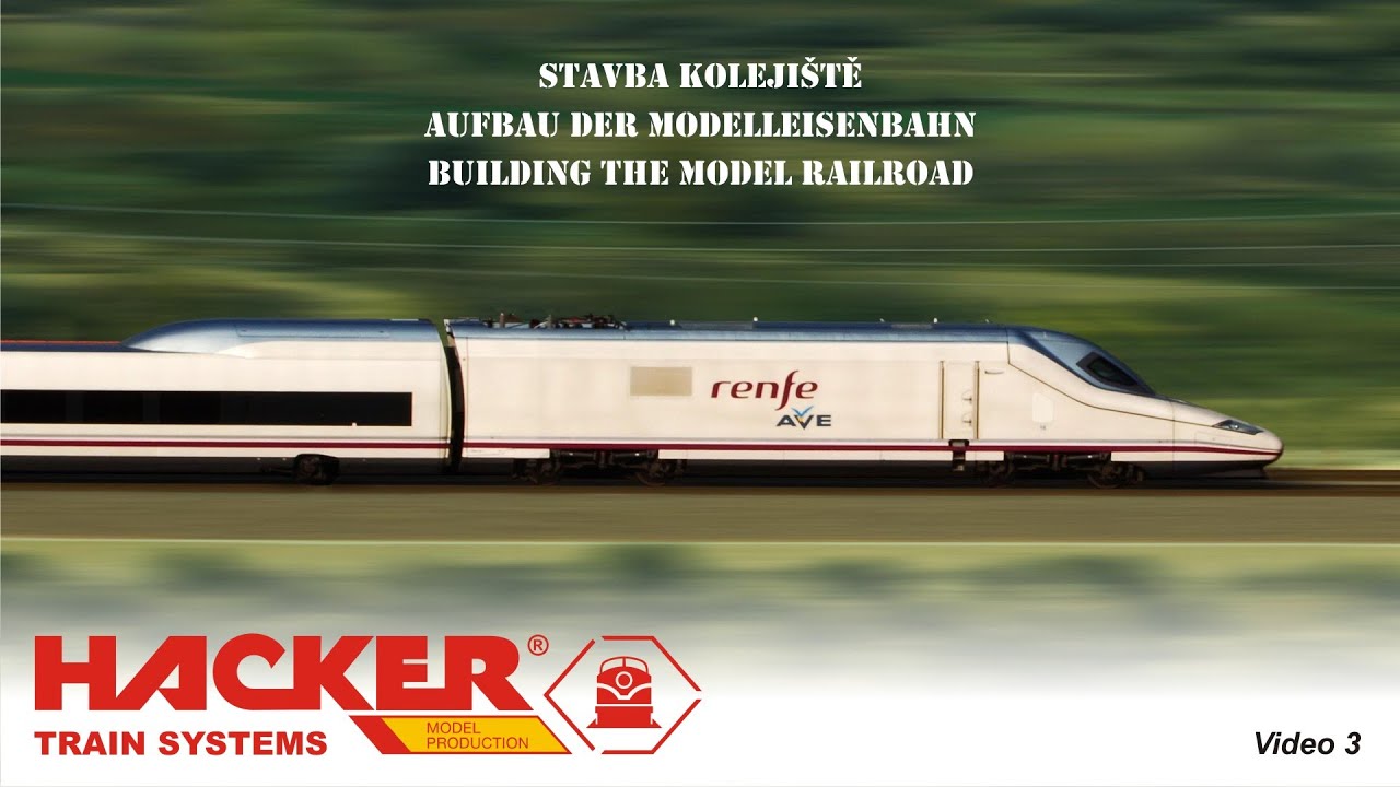 Stavba kolejiště - HACKER TRAIN SYSTEMS