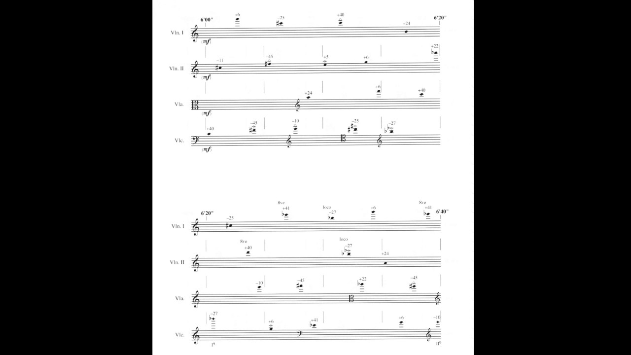 James Tenney - Arbor Vitae (w/ score) (for string quartet) (2006)