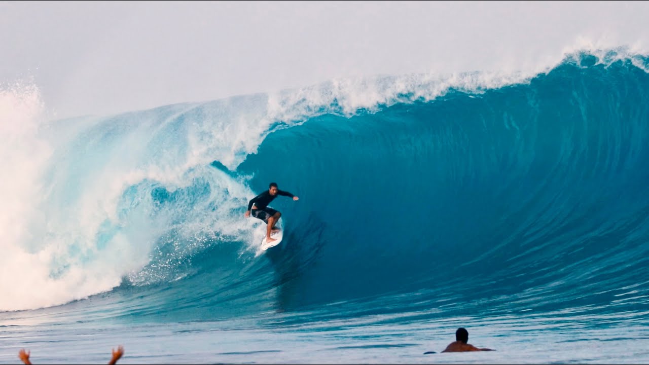 BIGGEST SWELL YET! CRAZY BARRELS NO CROWD! INDONESIA