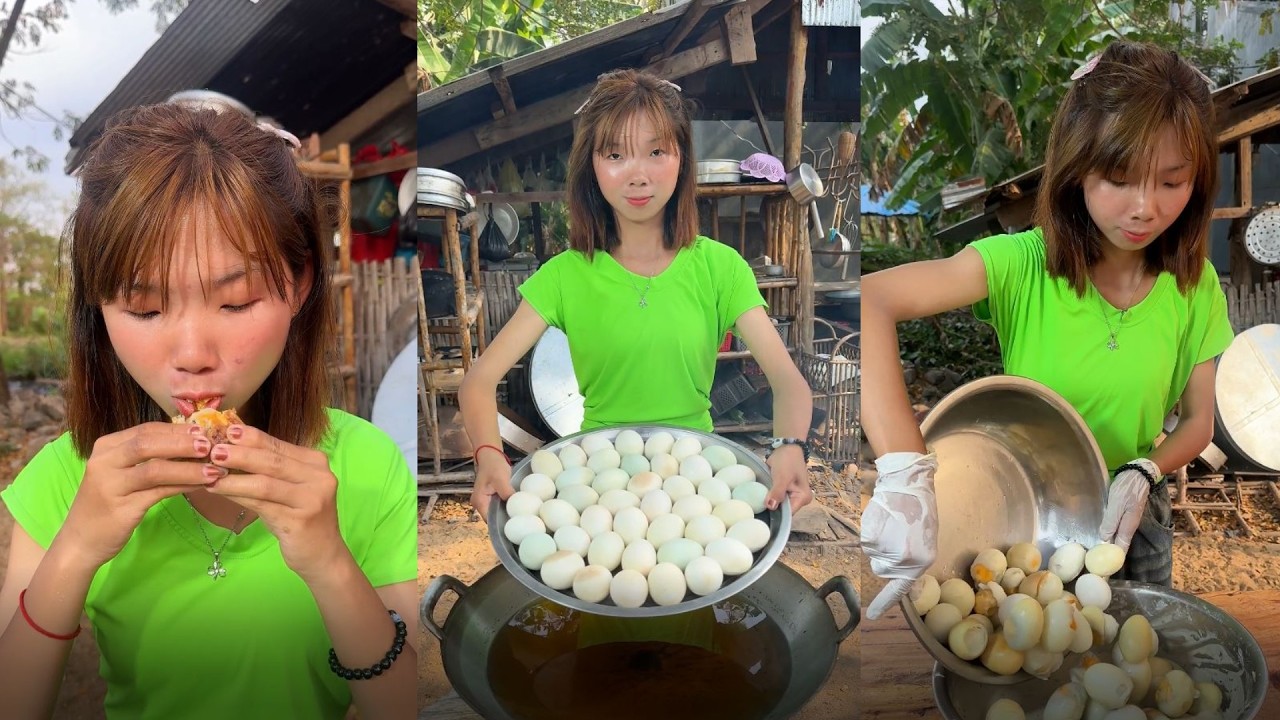 Amazing cooking deep fried egg recipe