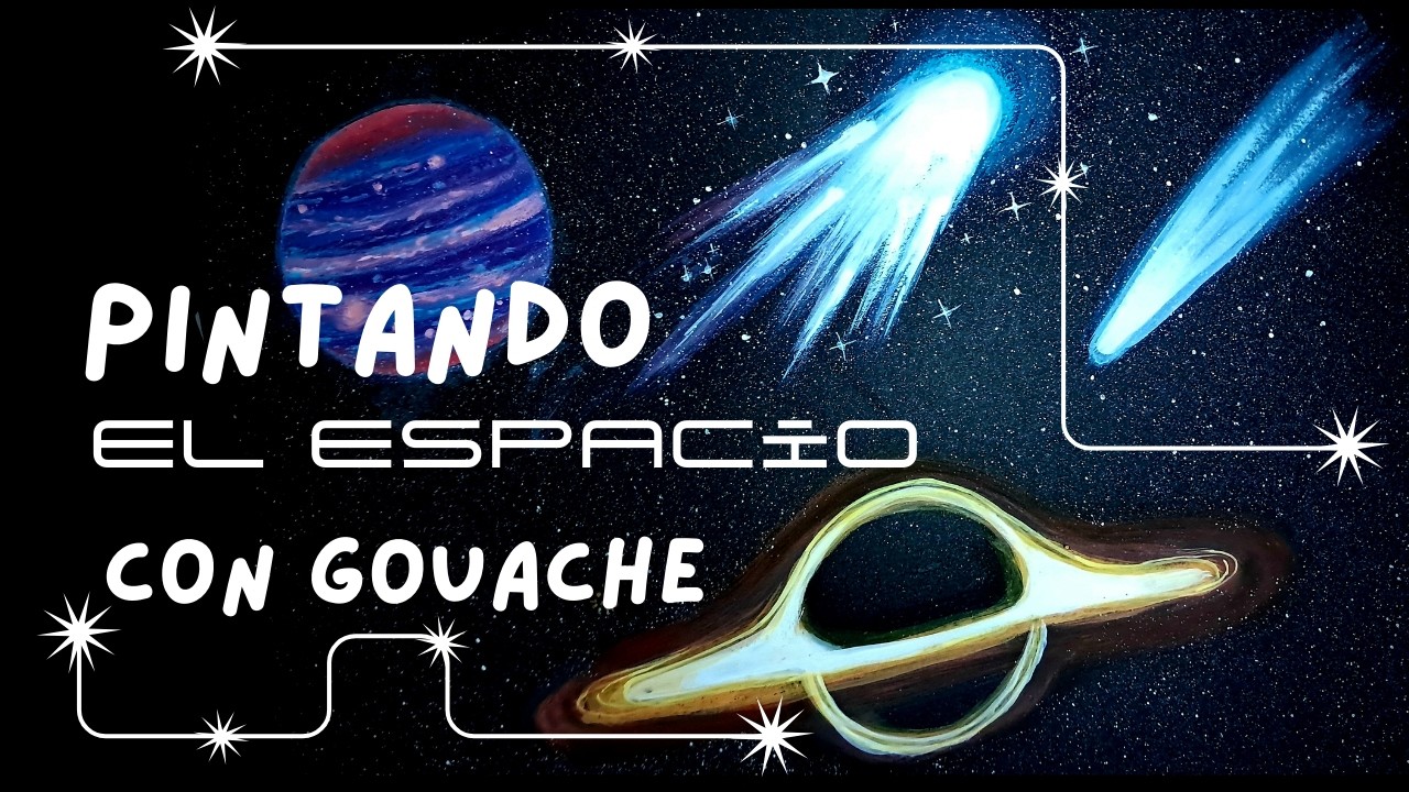 Pinta conmigo el espacio con gouache ✧.*☾⋆｡𖦹 °✩
