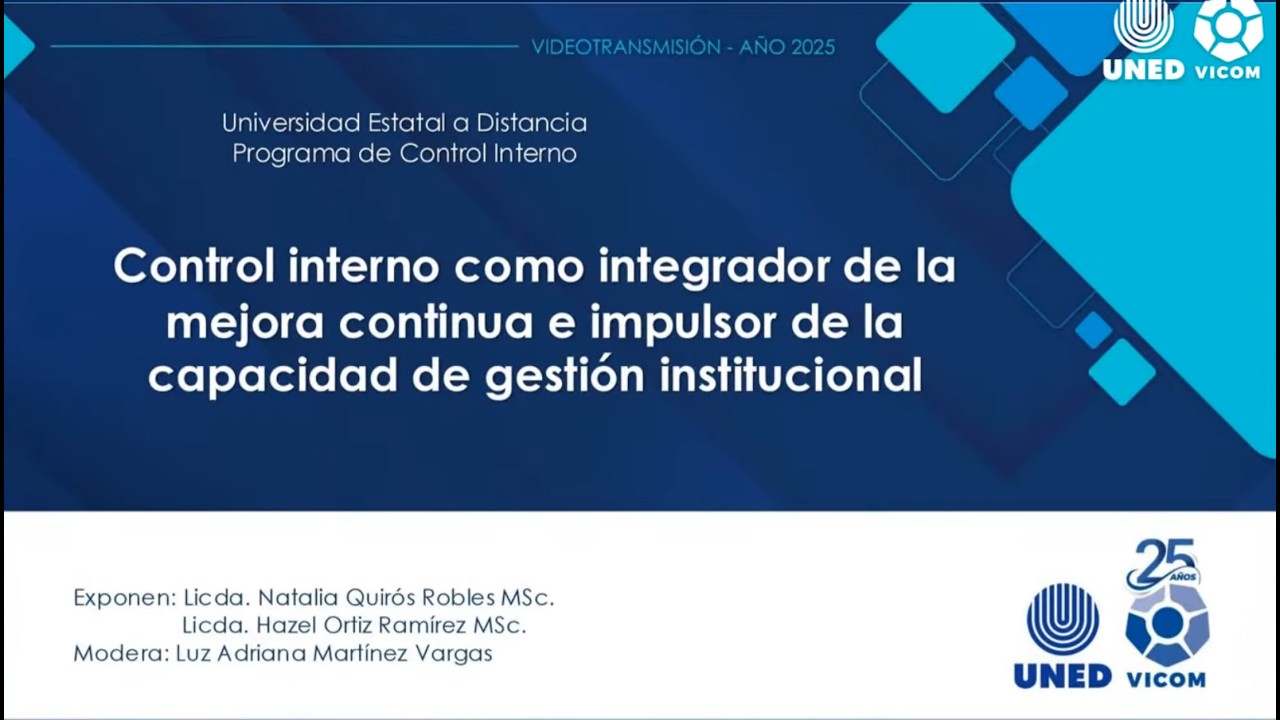 Control Interno como integrador de mejora contínua e impulsor de capacidad de gestión institucional