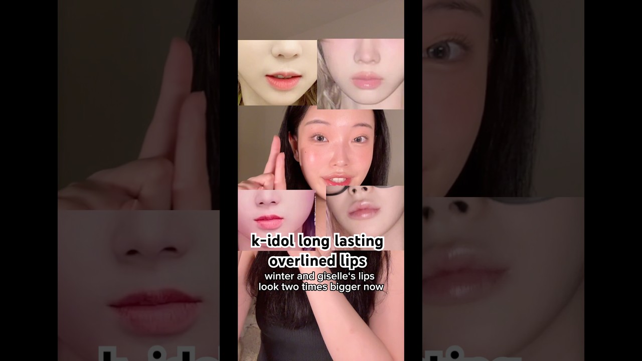 idol plump lip makeup! #koreanmakeup #lipmakeup #lipliner #overline #lipgloss #liptint #idolmakeup