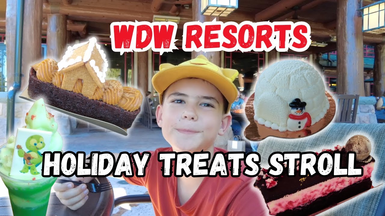 Прогулка с угощениями по курортам Disney World Holiday Resort 2025 ~ Мы попробовали НОВЫЕ праздни...