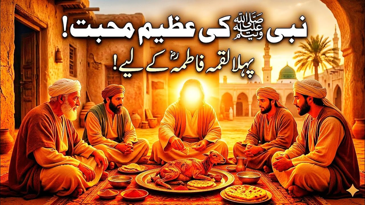 Prophet Muhammad ﷺ Love for Fatima (RA) | The First Bite Given to His Daughter