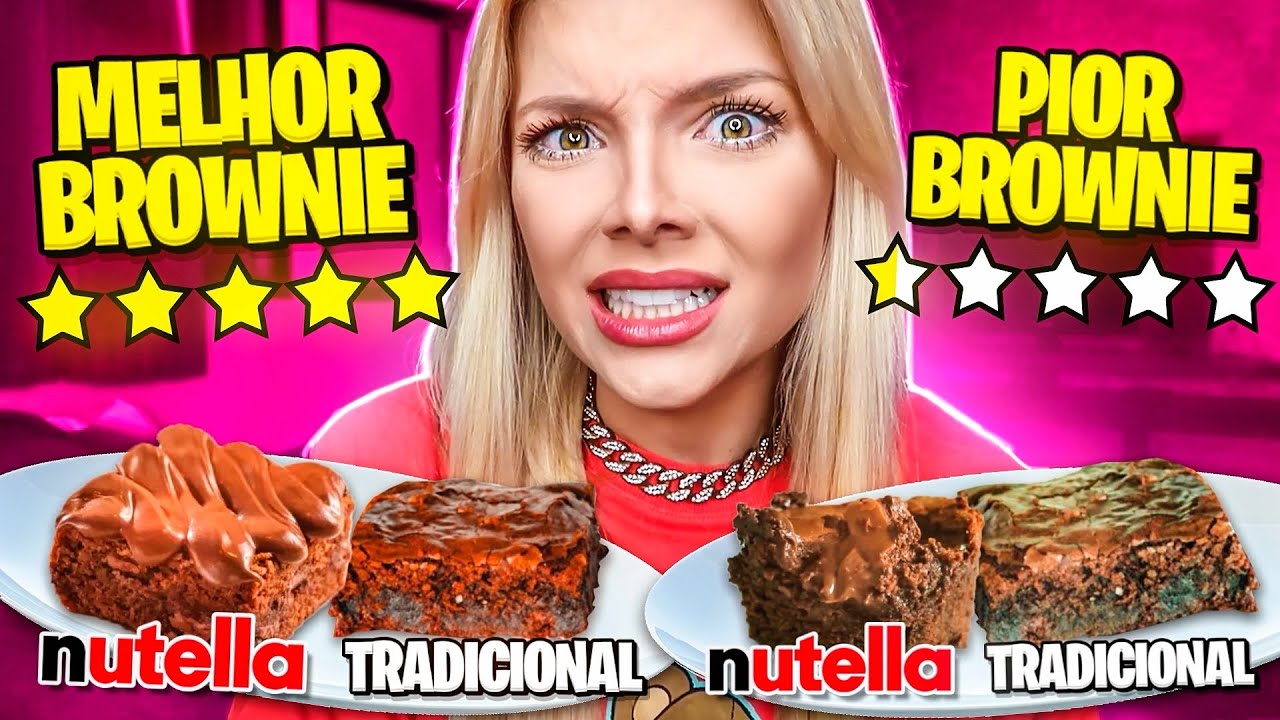 COMPAREI O BROWNIE DE PIOR E MELHOR AVALIAÇÃO DO APLICATIVO!!