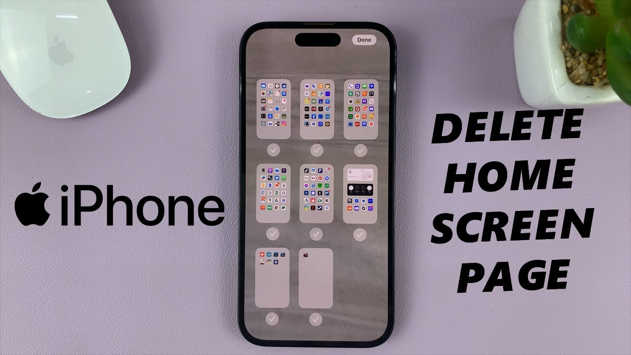 Как удалить страницу главного экрана на iPhone
