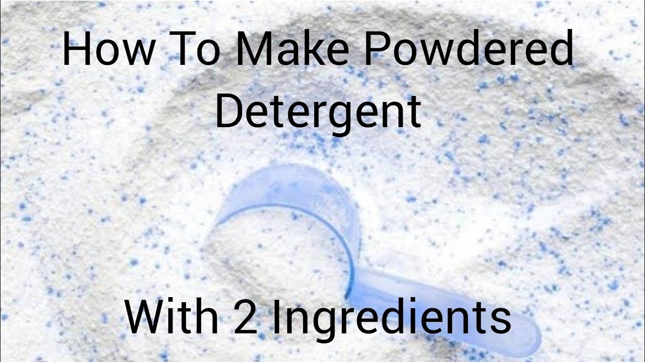 How To Make Powdered Detergent (diy)
