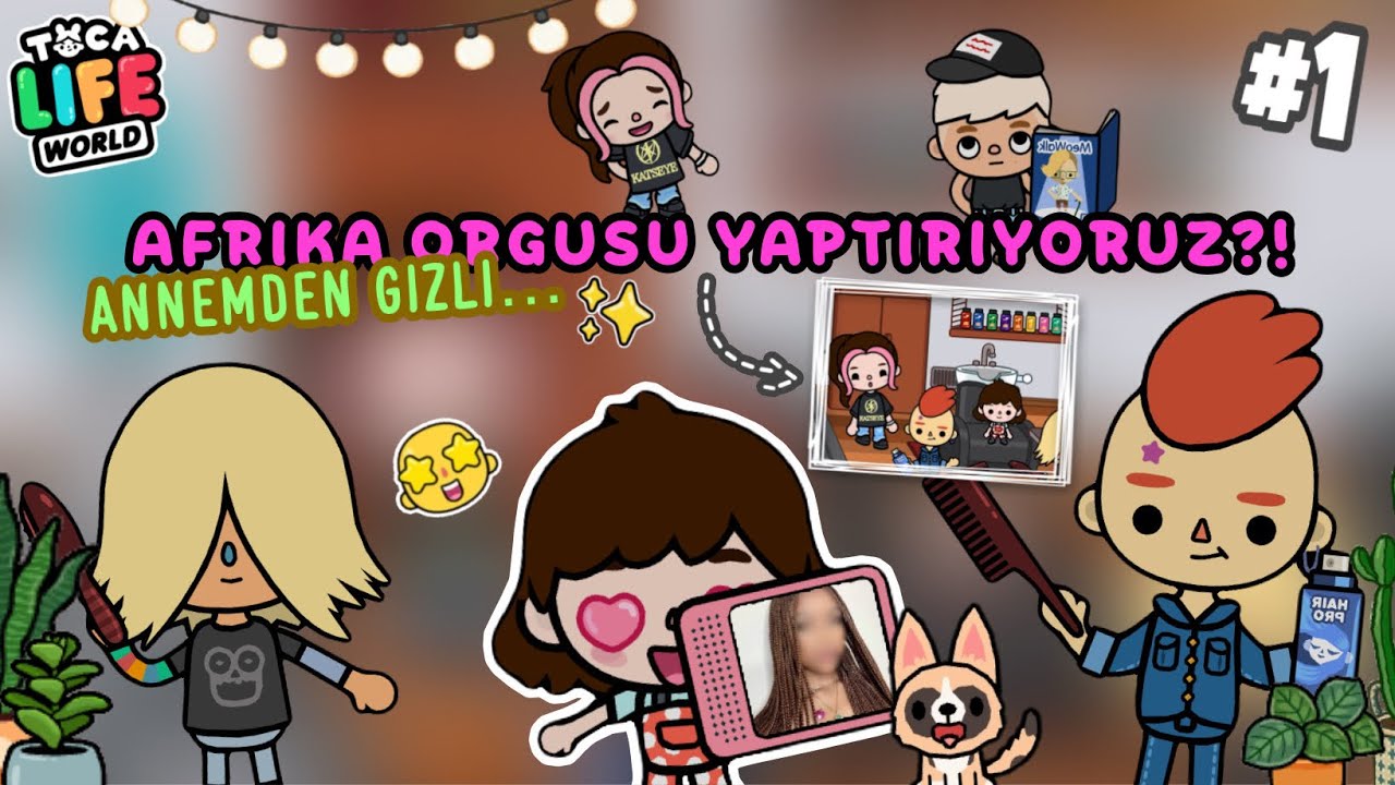 💇🏻‍♀️~ANNEMDEN GİZLİ AFRİKA ÖRGÜSÜ YAPTIRIYORUZ?!~🔥(🔊SESLİ🔊) BÖLÜM-1