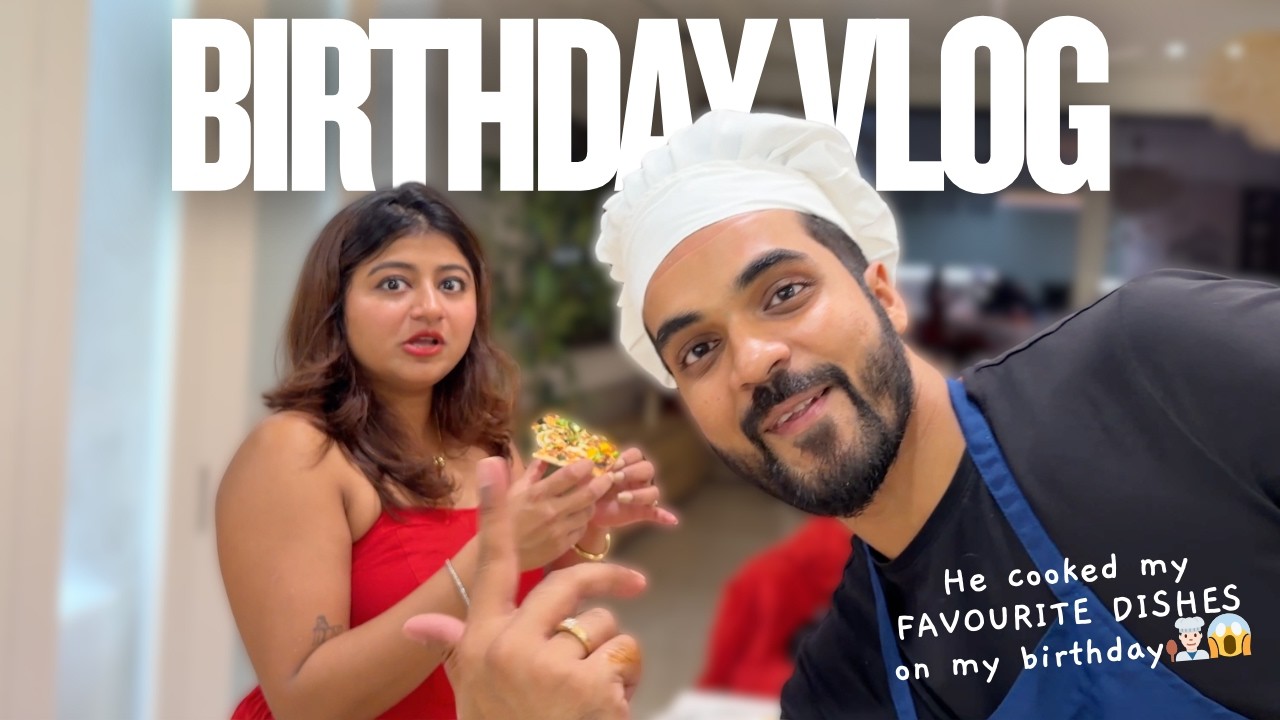 Husband cooked my favourite dishes on my BIRTHDAY 👨🏻&zwj;🍳❤️ Aadya & Mayur