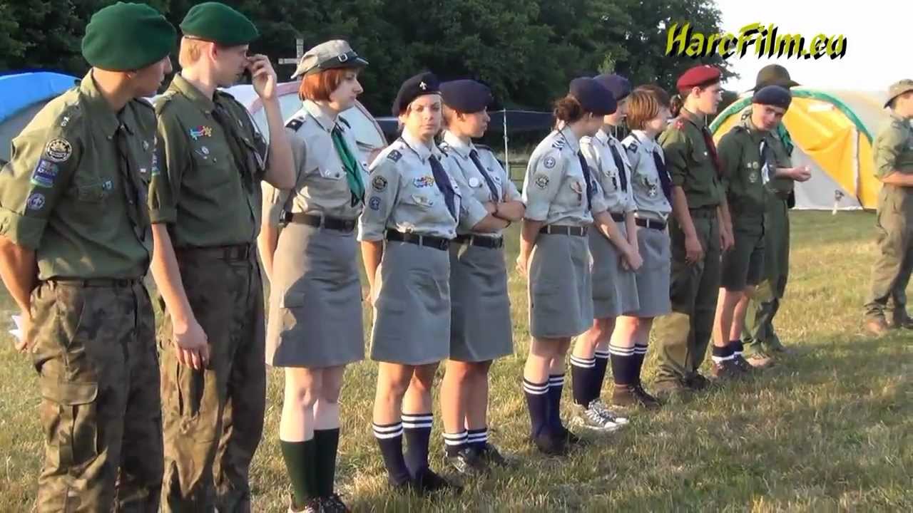 Obóz Harcerski Hufca ZHP Mielec  Karwia 2012, apel inauguracyjny