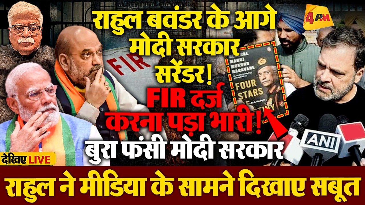 नरवणे की किताब को लेकर FIR, राहुल को फंसाने के चक्कर में और बुरा फंसी मोदी सरकार!