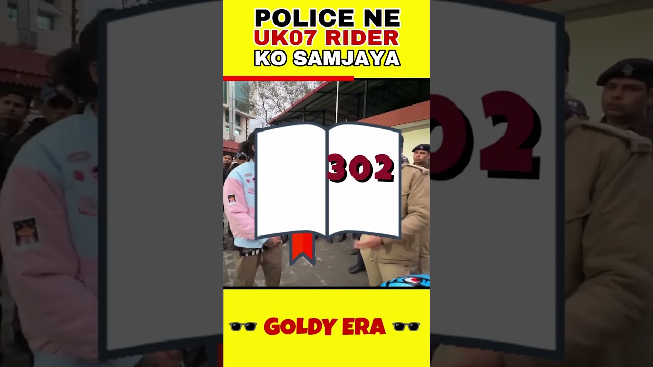 UK07 RIDER VS POLICE 🔥| MOTO VLOGGER PAR LAG SAKTA HAI MUDER CASE #shorts