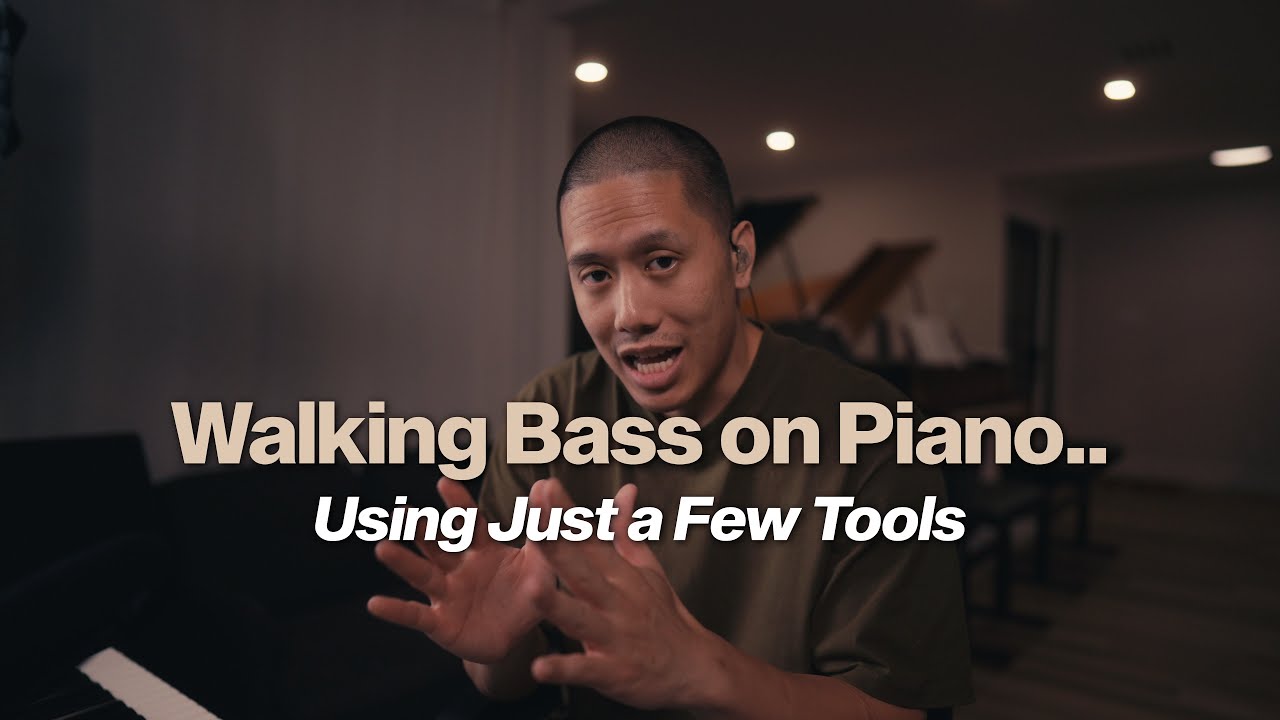 Jazz Piano - How to Play a Walking Bass & Half-note Bass (There's Only a Few Things to Know!)