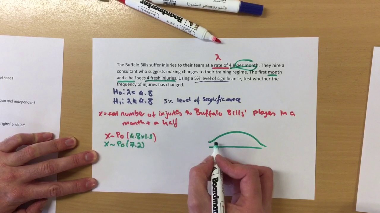 7.2b Hypothesis Testing - Poisson Distribution 2
