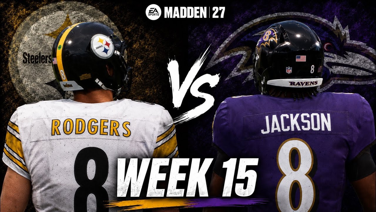 Steelers против Ravens: симуляция 15-й недели | Составы Madden 27