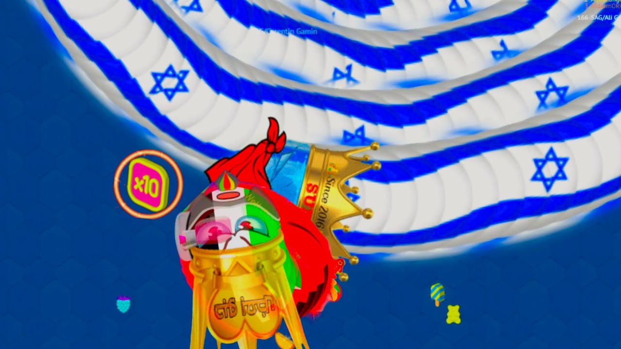 WORMATE.IO — выстрел в голову самому 🤬ненавистному израильскому червю! Не бросайте этого червяка ...