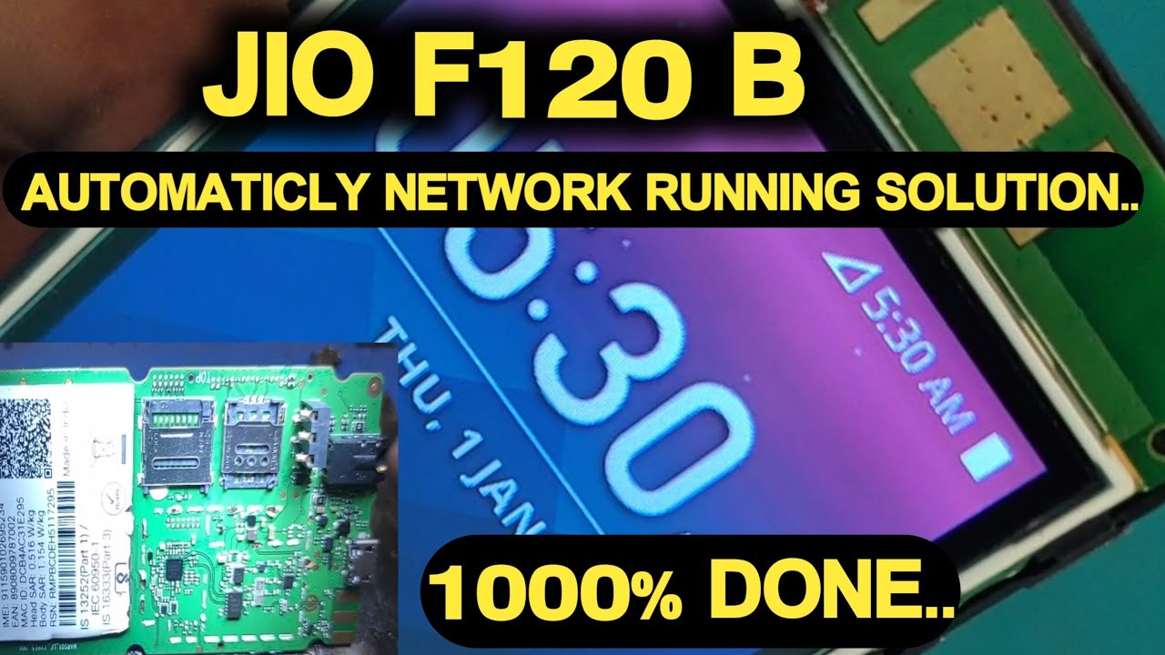 ALL JIO MOBILES NETWORK RUNNING SOLUTION | JIO F120B NETWORK ISSUE | KRISHMOBILES |