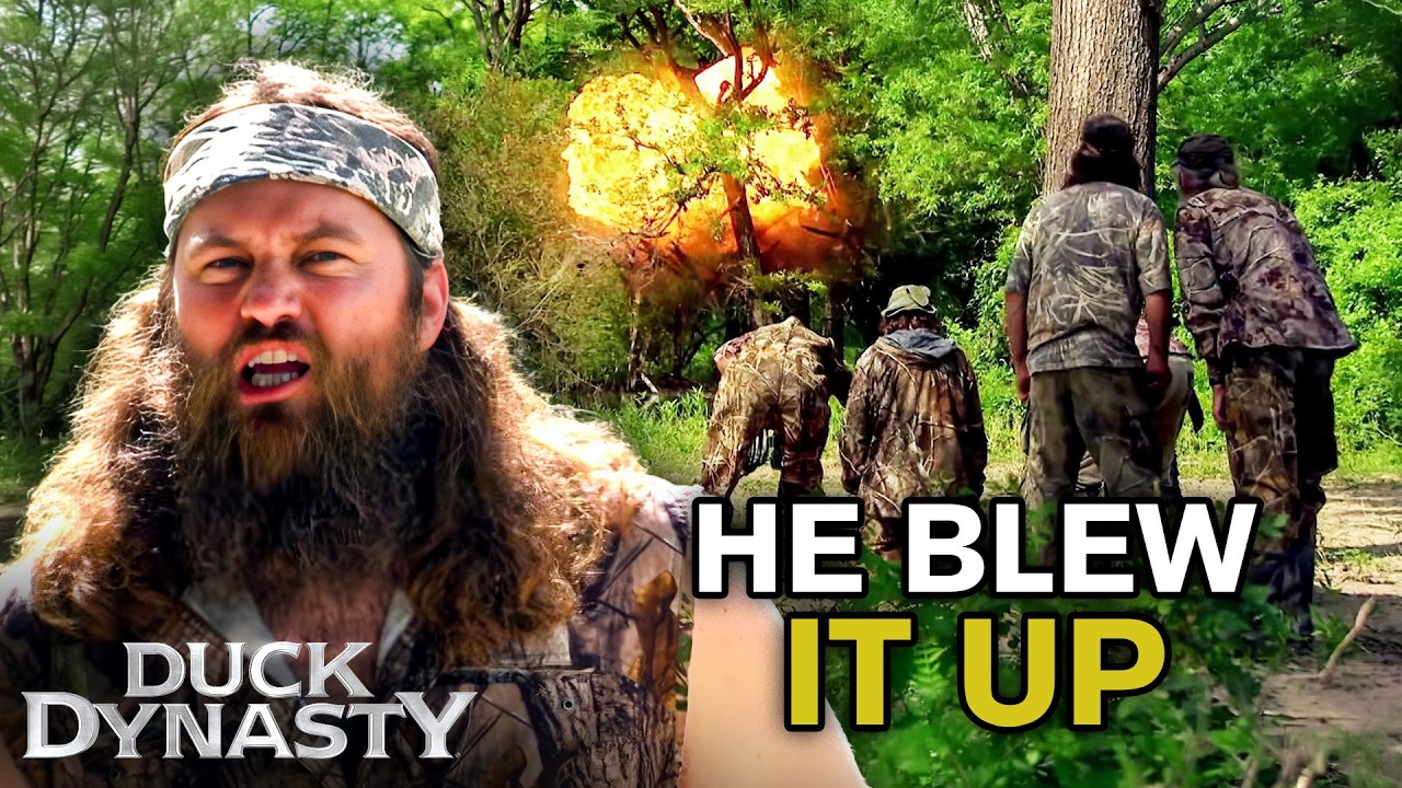 Willie Blows Up Phil&rsquo;s Duck Blind and Replaces It With an RV | Duck Dynasty