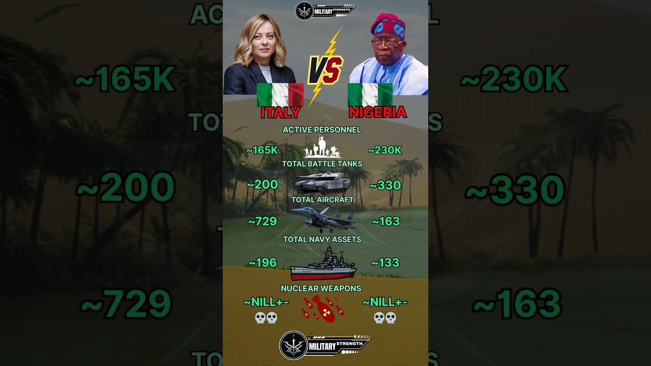 Italy vs Nigeria Military Power 2025
