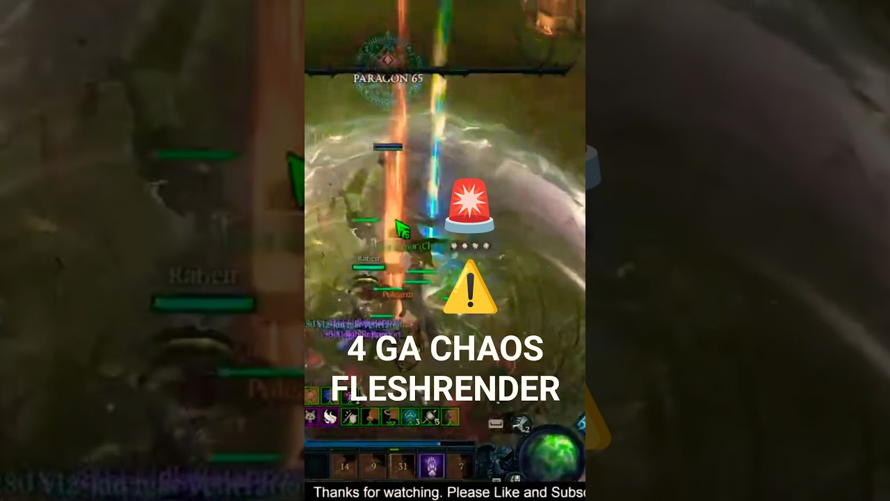 4 GA Chaos Fleshrender #diabloiv