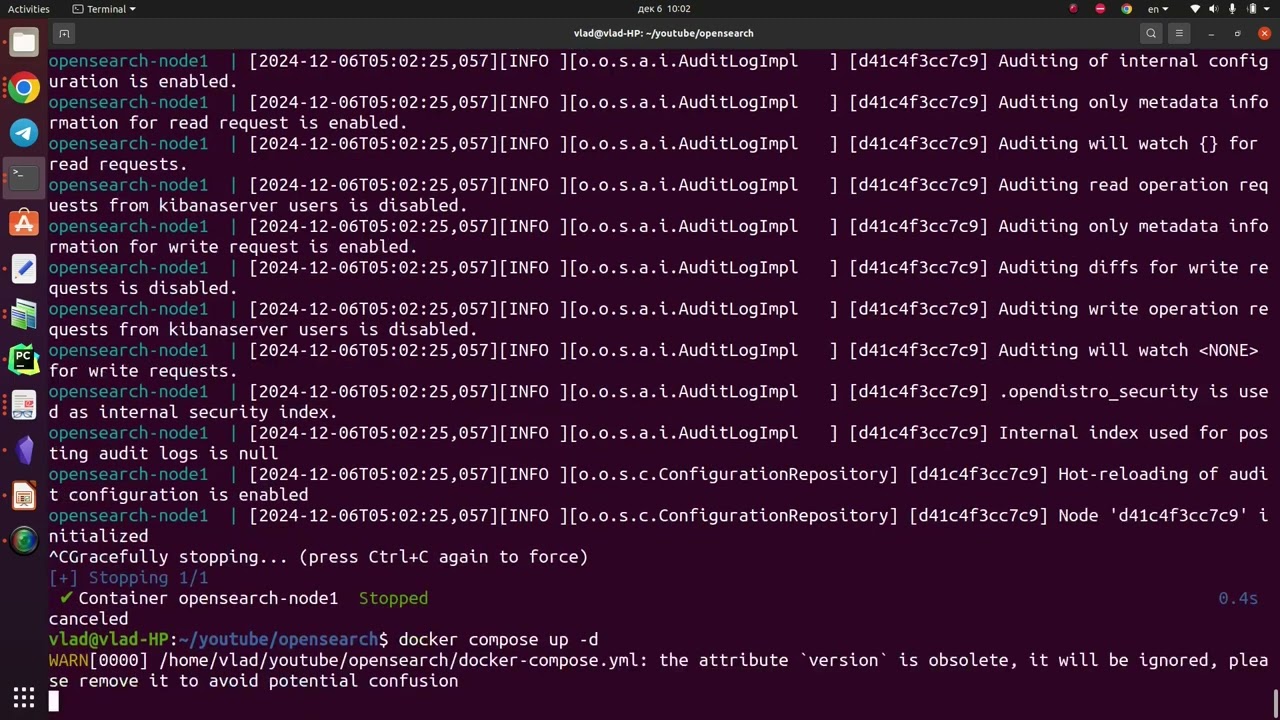 Работа с полнотекстовым поиском через Opensearch. Урок1.