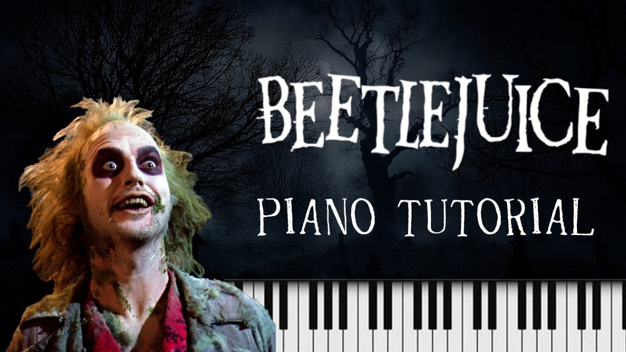 How to play Beetlejuice (Main Themes) on Piano – Piano Tutorial (Part 1) | HDpiano
