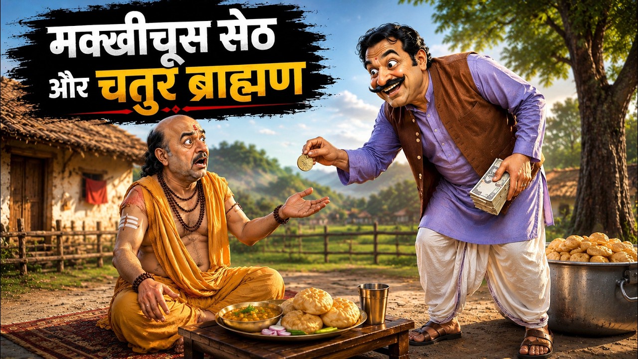 मक्खीचूस सेठ और चतुर ब्राह्मण | Kanjoos Seth Or Chatur Brahman | Moral stories| Kahani |Hindi Kahani