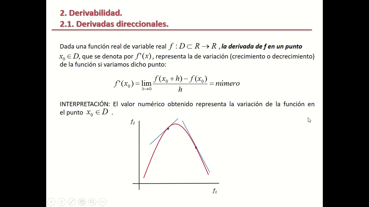 Funciones Escalares y Vectoriales - Derivabilidad
