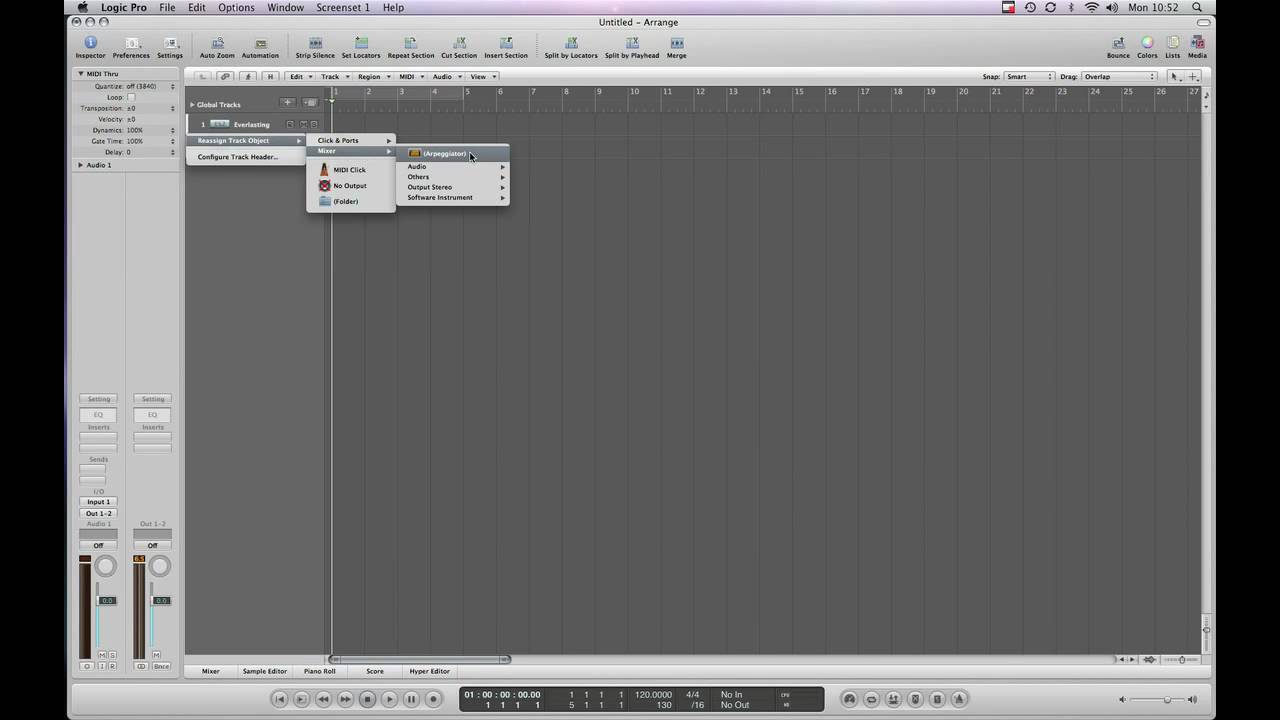 Logic Pro Using the arpeggiator