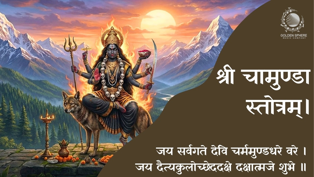 Shri Chamunda Stotram with Lyrics I श्री चामुण्डा स्तोत्रम्। जय सर्वगते देवि चर्ममुण्डधरे वरे ।
