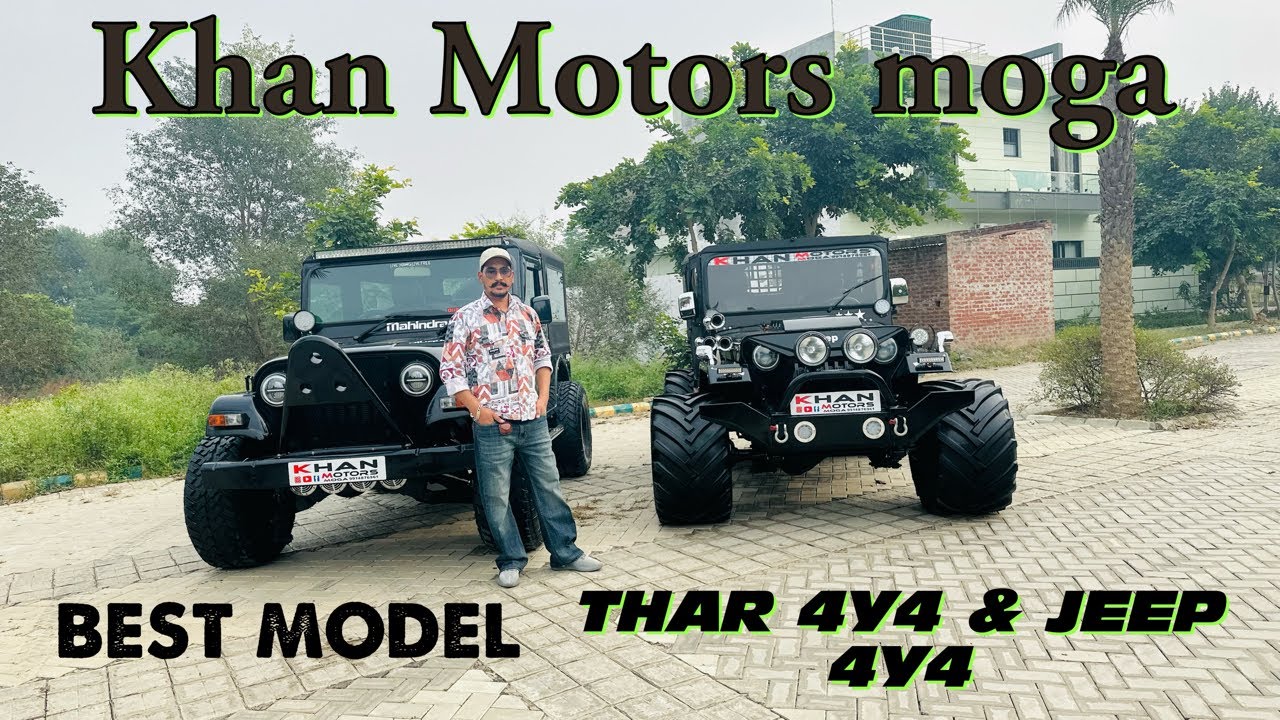 NEW MAHINDRA THAR 4y4 & NEW MONSTER 👹 JEEP 4y4 WHEEL (KHAN MOTORS MOGA) Mob:-9914876961 (chat on)