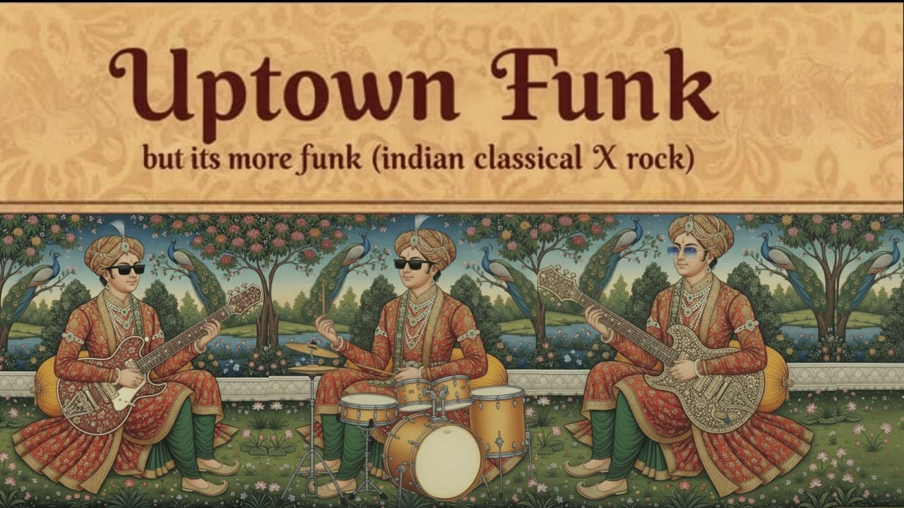 Uptown Funk but it gets more funk (indian classical X rock cover)