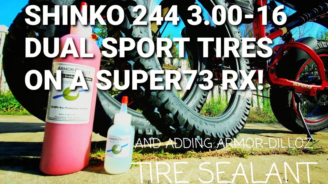 Shinko 244 Dual Sport tires on a SUPER73 RX! (size 3.00-16)