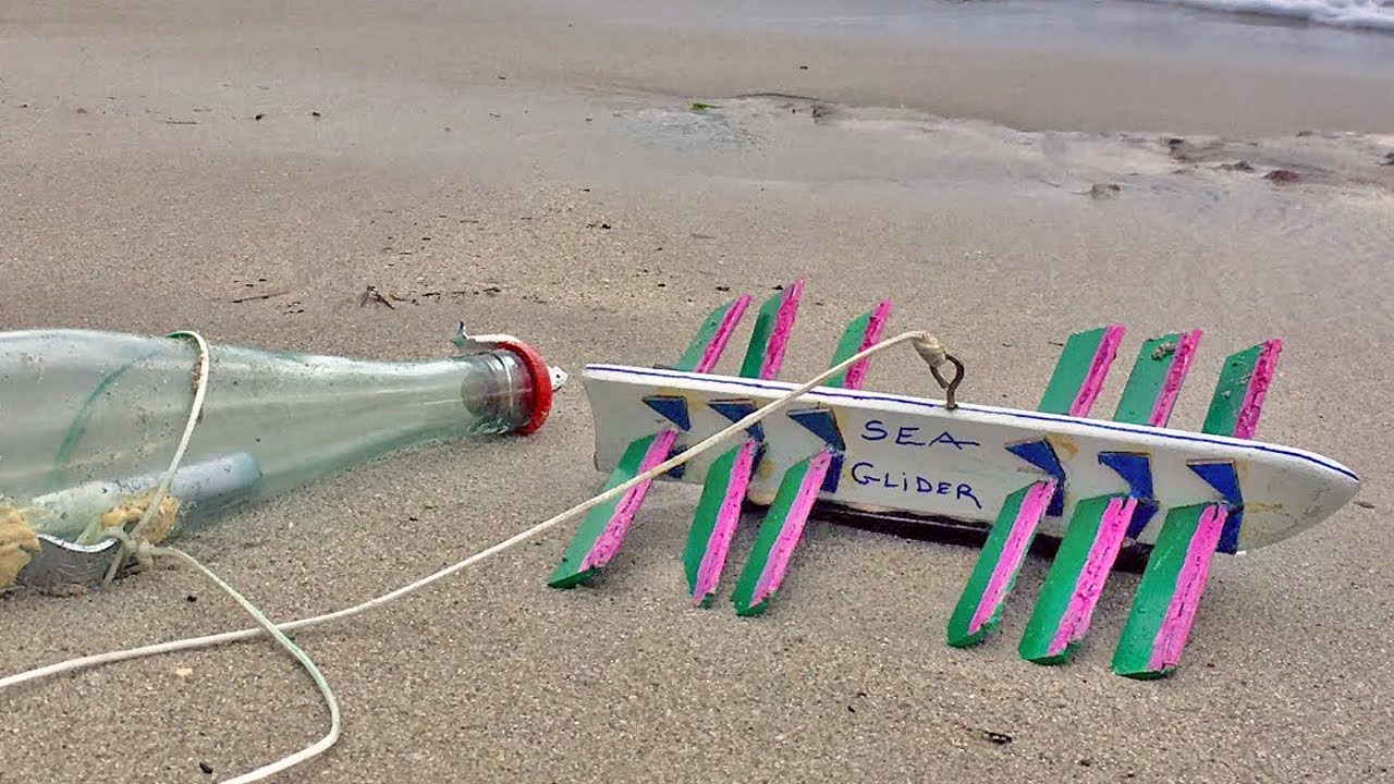 Wave Propeller for Meassage in a Bottle •  Reach Destination!