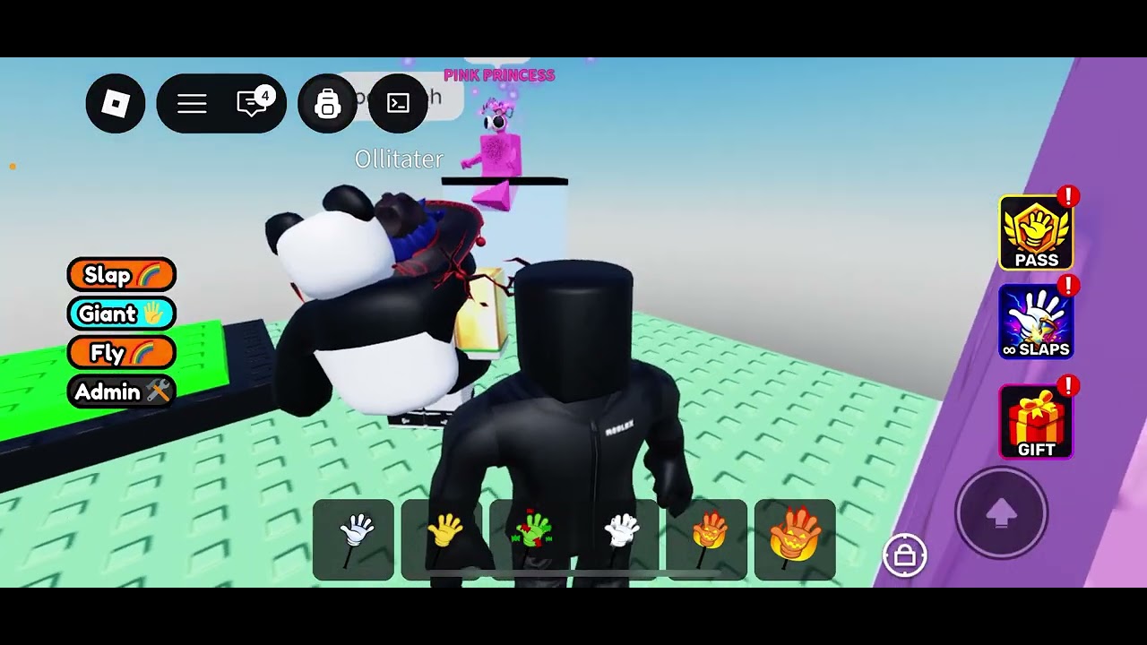 Playing slap tower