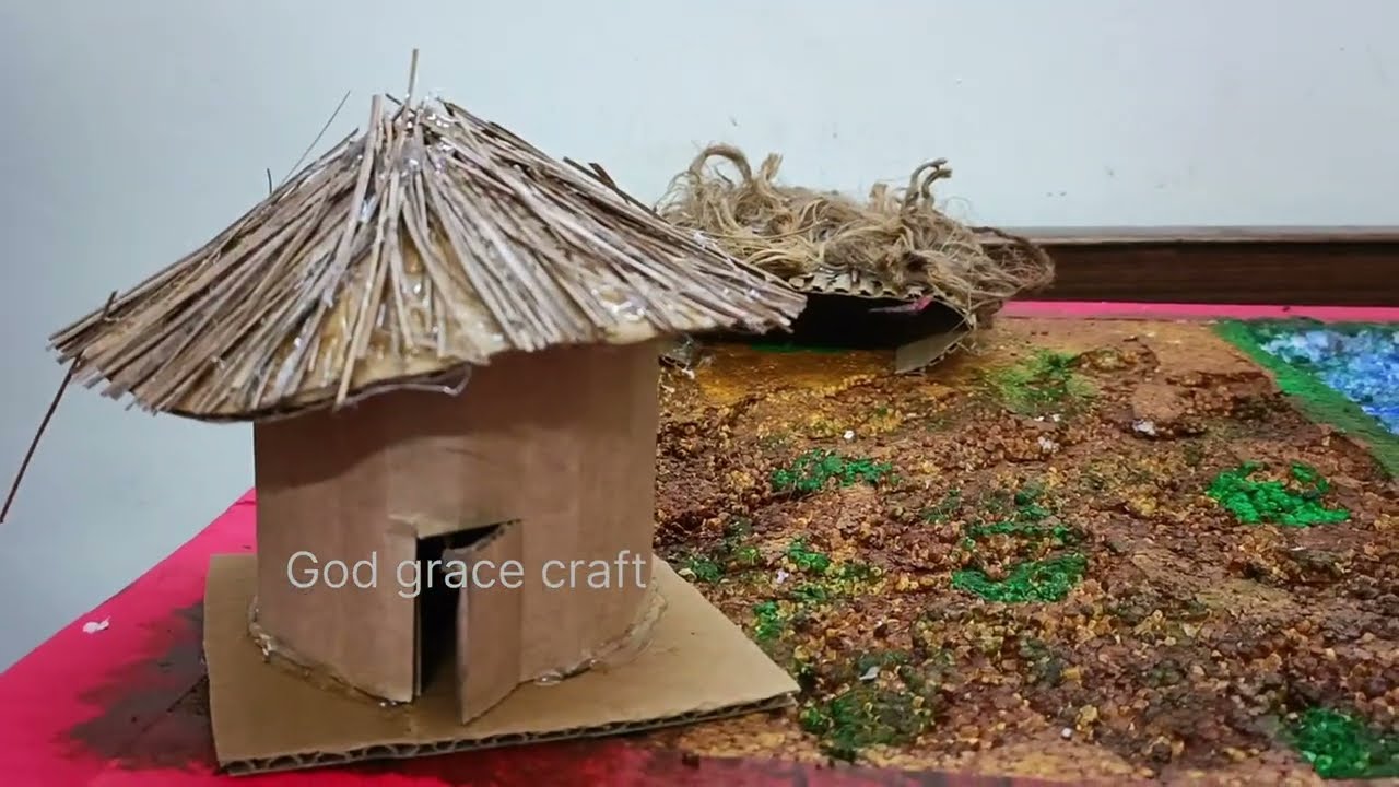 stone age model #godgracecraft #stoneage #craftwithfun #howtomakecardbordproject