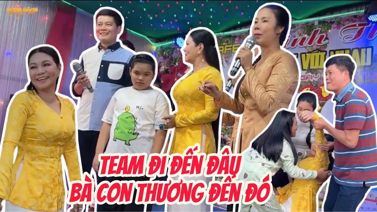 Anh em SP Khương Dừa, NSUT Ngọc Huyền, 4D quá vui vì đi đến dâu cũng được bà con cô bác yêu thương